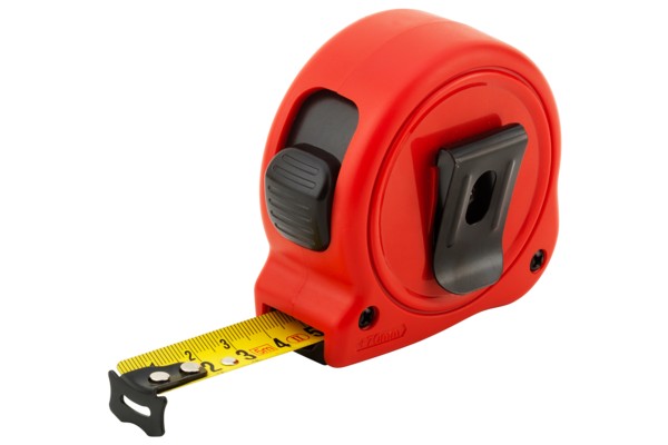 Compacte stalen rolmaat 25 mm 8 m