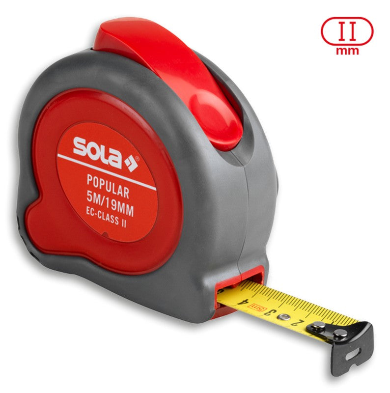 Mesure à rouler en acier populaire 19 mm 5 m