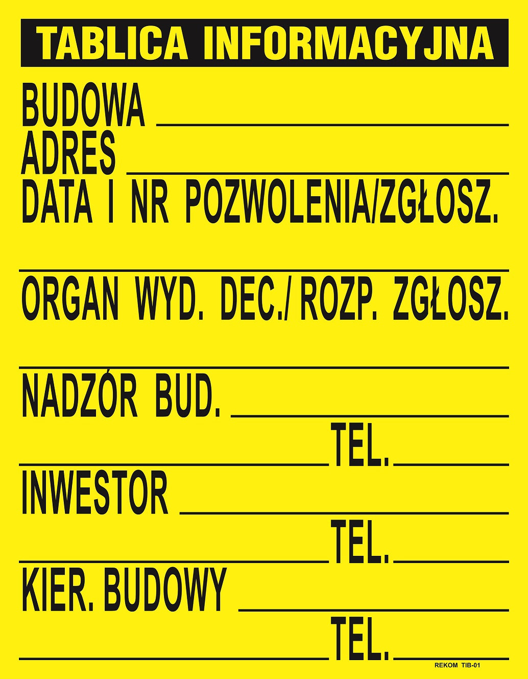 Informačná tabuľa budovy 700*900mm