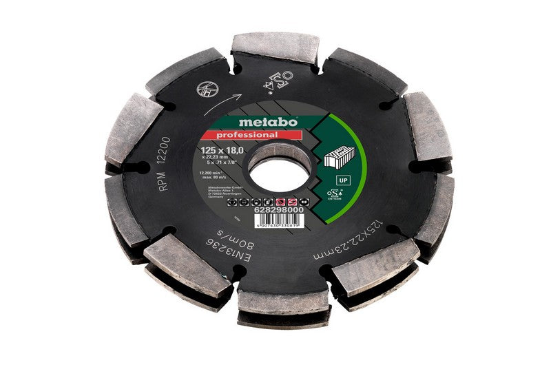 Segmentowe ostrze diamentowe do rębaka ściennego Dia-fs2 125*18mm