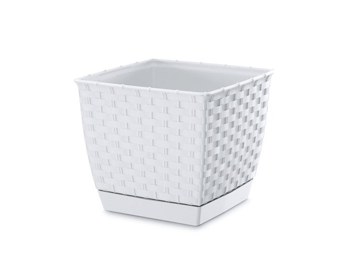Vaso Quadrado Ratolla - Branco