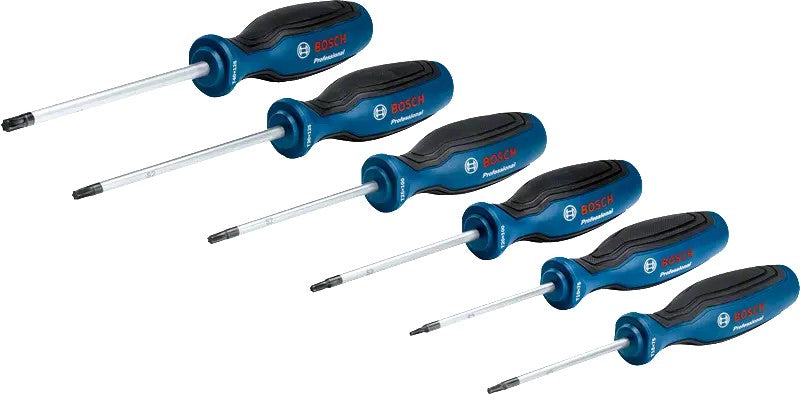 Conjunto de chaves de fenda Torx 6 peças.