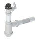 Siphon für Waschbecken, 1 Becken – Metall mit Waschmaschinenanschluss