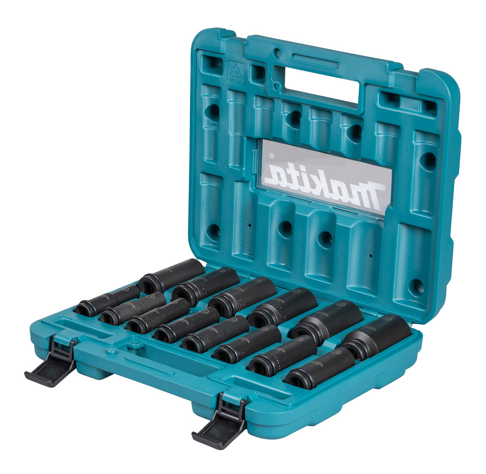 Impact Socket Set 1/2'' 10-32mm 10st