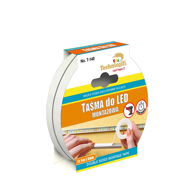 Bandă de montare LED 2*5m*9mm