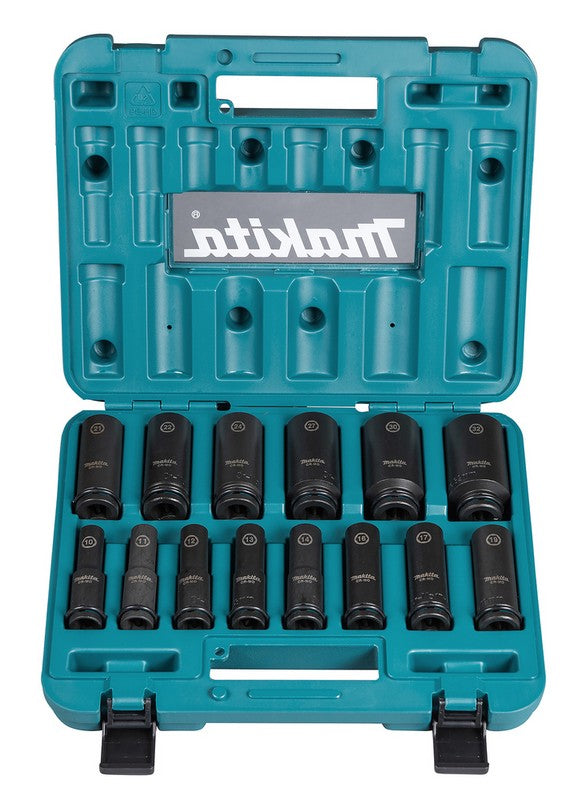 Impact Socket Set 1/2'' 10-32mm 10st