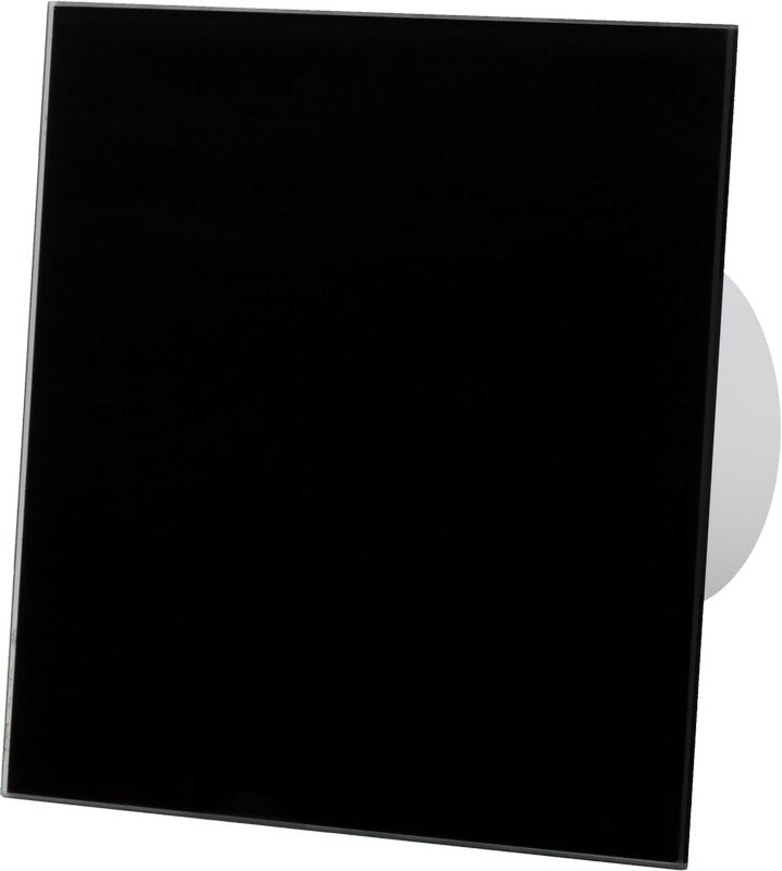 Drim Glass Fläkt Panel Svart Glans