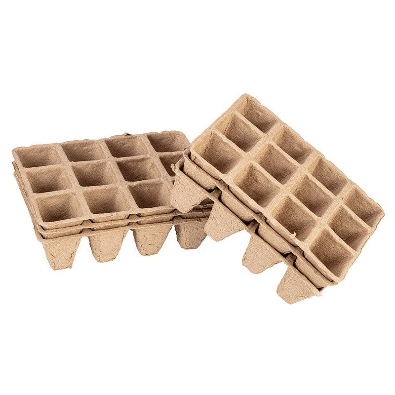Peat Seed Bed (3*4 Holes) 16*12*4.5 Cm 5 Pcs