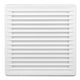 Ventilationsgaller Med Nät 170*170 Fi 150 Vit