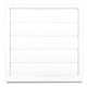 Ventilationsgaller Med Gravity Louver 170*170 Fi 100 Vit