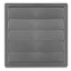 Ventilationsgaller Med Gravity Louver 170*170 Fi 100 Grå