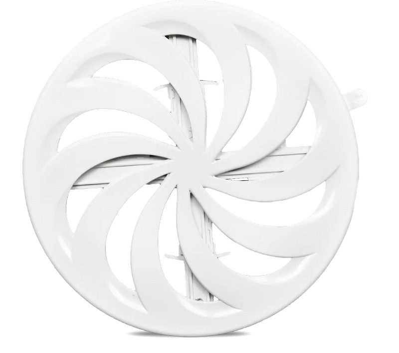 Rond Ventilatierooster Afsluitbaar Verstelbaar 80-150mm Wit