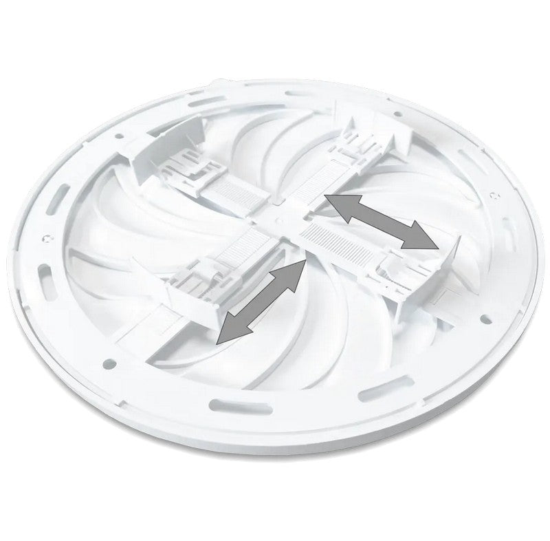 Rundt ventilationsgitter Lukbart Justerbart 80-150mm Hvid