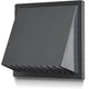 Ventilation Grille/outlet With Hood 170*170 Fi 100 Graphite
