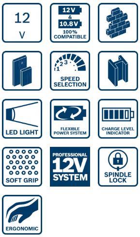 Nagy sebességű Tool Gro 10.8 V-li 0*ah
