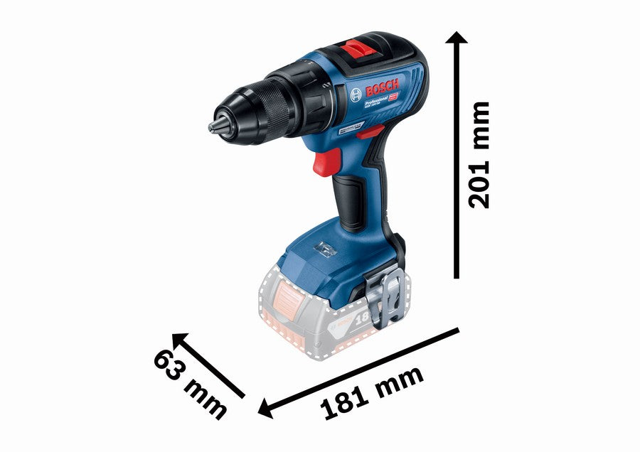 Aku vŕtací skrutkovač Gsr 18v-50 2*2,0ah s kufrom L