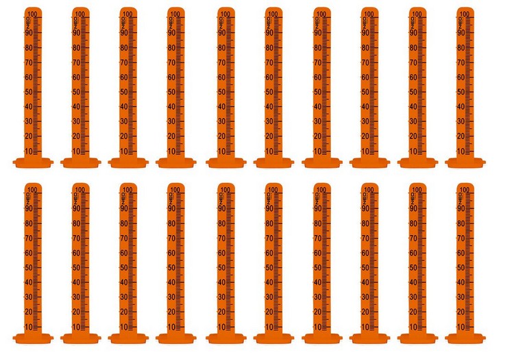 Marker For Screeds 100 Mm With 3m Tape 20 Pcs