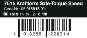 Safe-torque Speed Torque Screwdriver 7515.2-6 Nm 1/4''