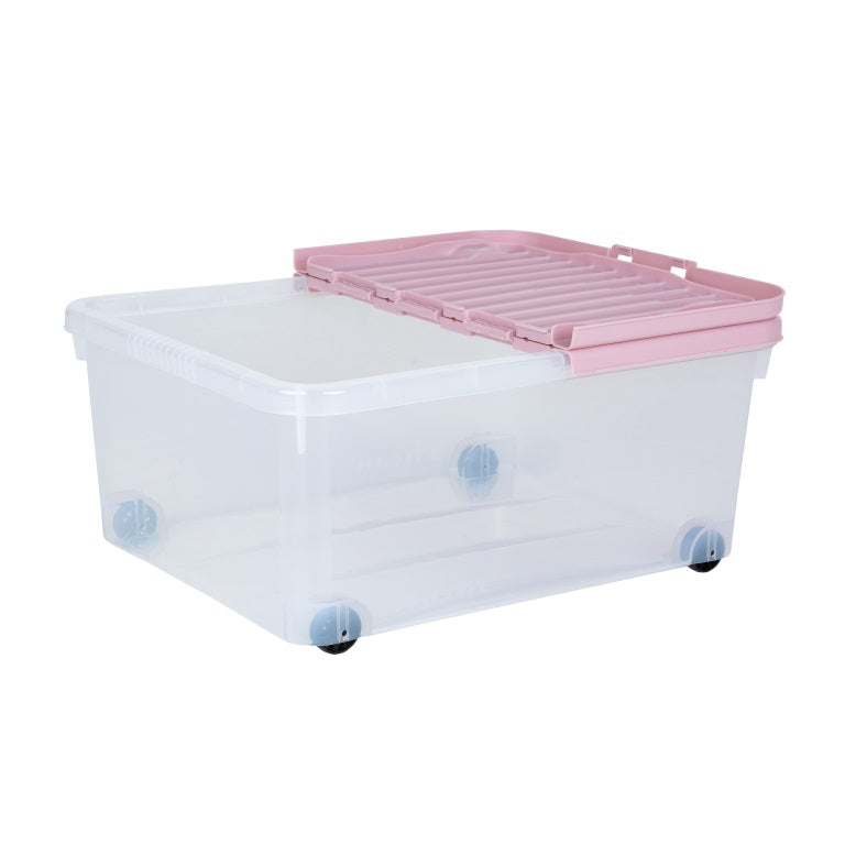 Caja de almacenamiento con ruedas Wham de 30 litros