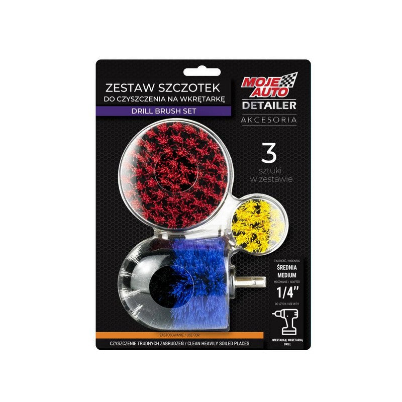 Juego de 3 cepillos de limpieza.