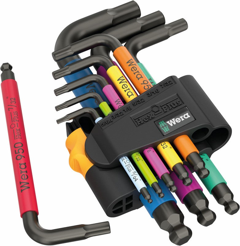 Set Of 950/9 Hex-plus Multicolour Keys 9czr