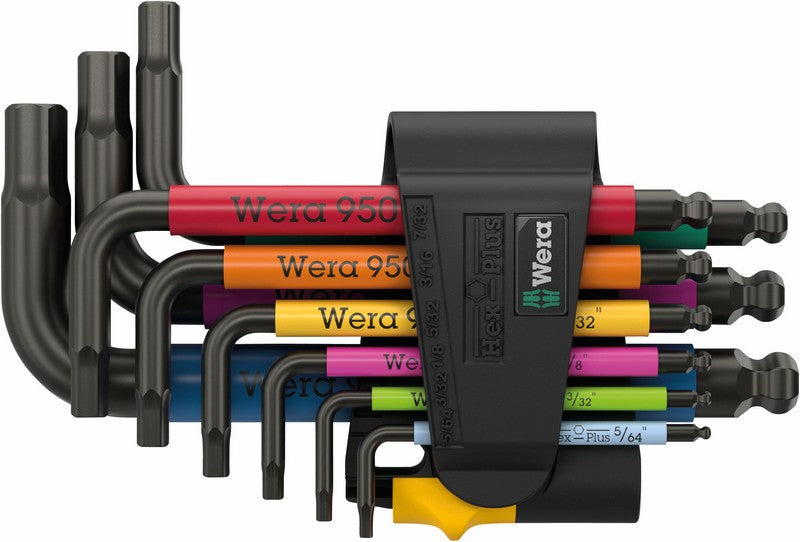 Set Of 950/9 Hex-plus Multicolour Keys 9czr