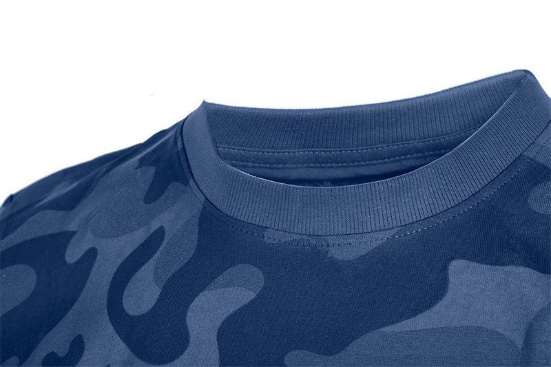 Pracovní tričko Camo Navy Velikost L