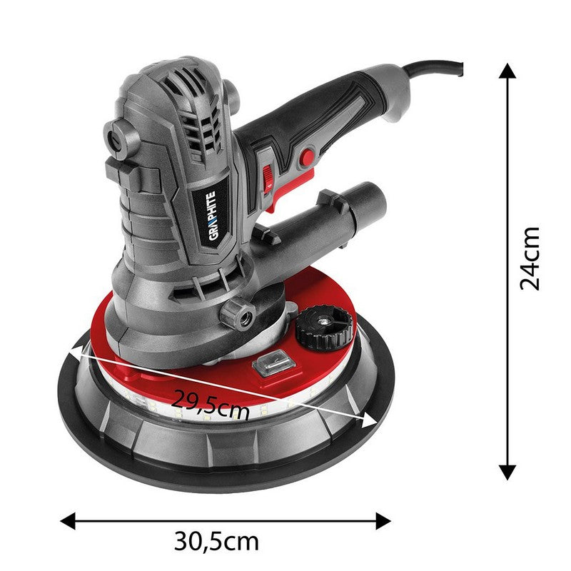 Levigatrice per intonaco 900w 180 Mm Led Corta