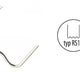 Staples 0.8mm Rs18 For Plastic 100 Pcs.