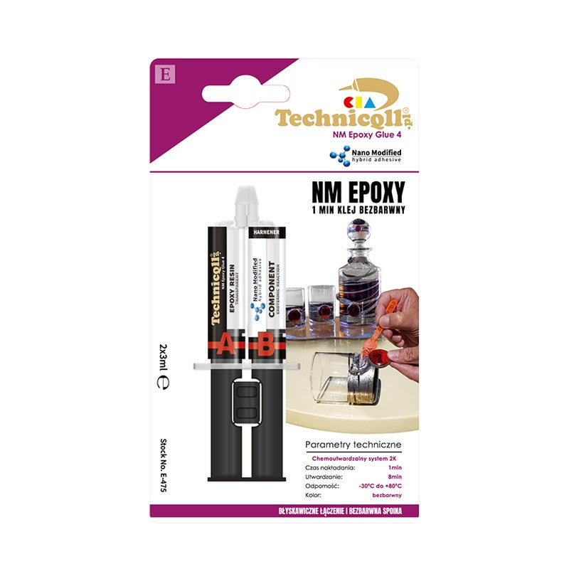 Adeziv epoxidic 1 minut incolor 2*3ml
