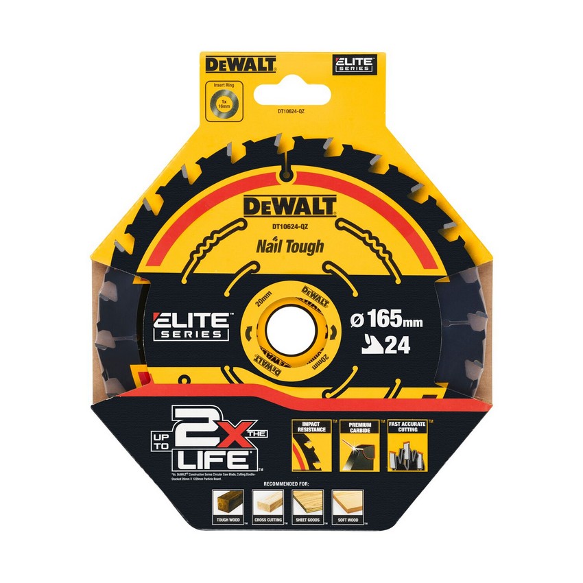 Elite Wood Circular Saw 165*20mm 24 Teeth