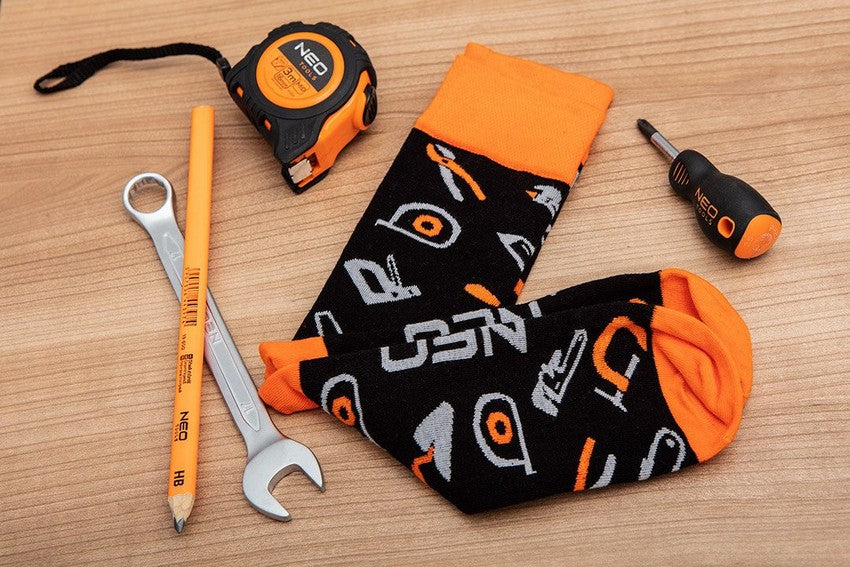 Neo Tools színes zokni 43-46-os méretben