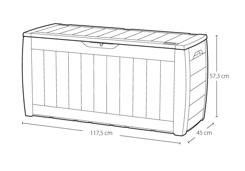 Zahradní/terasový box Hollywood 270l