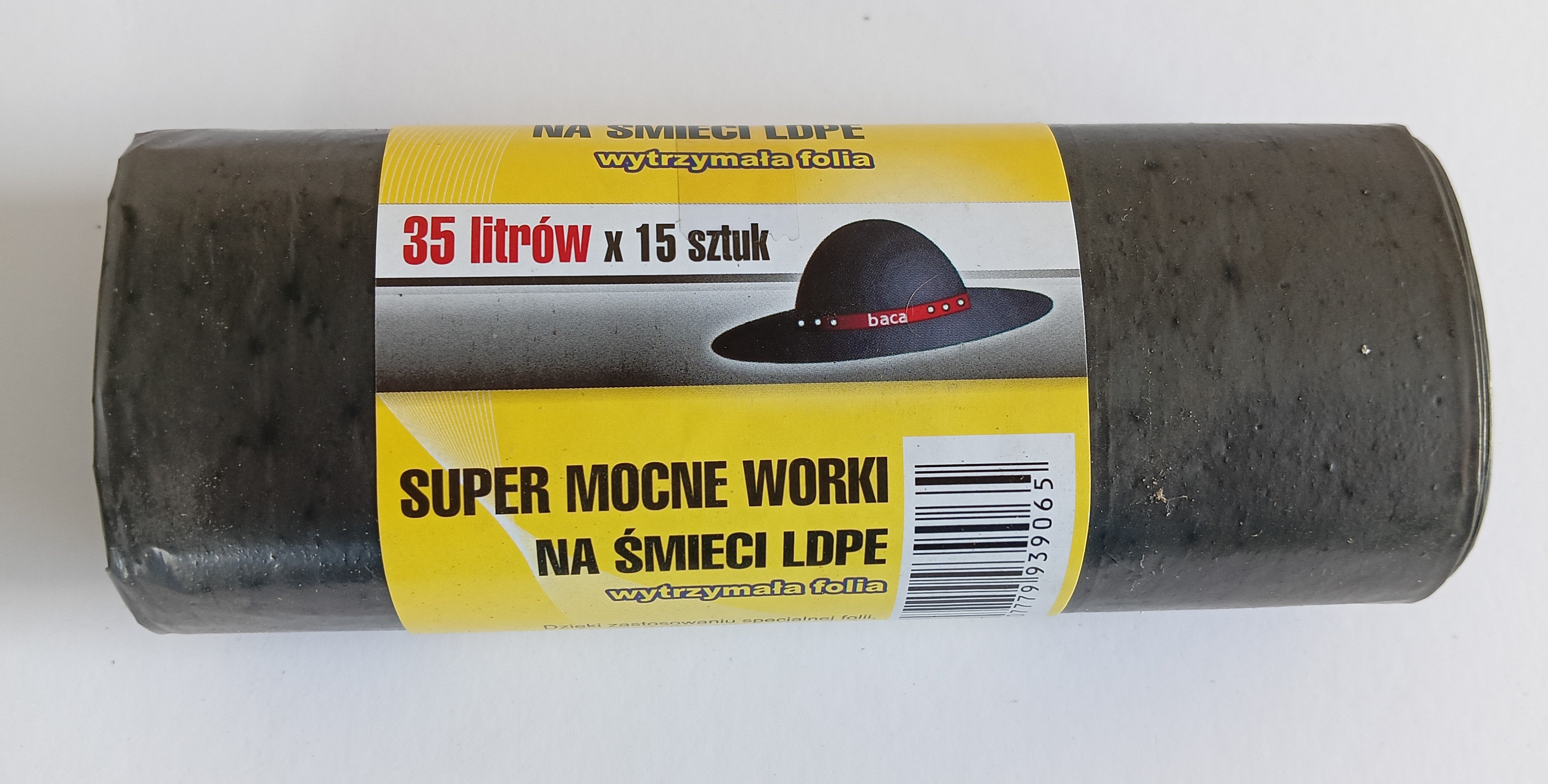 Málaí Dramhaíl 35l 50*60ld Dubh 15 Píosa