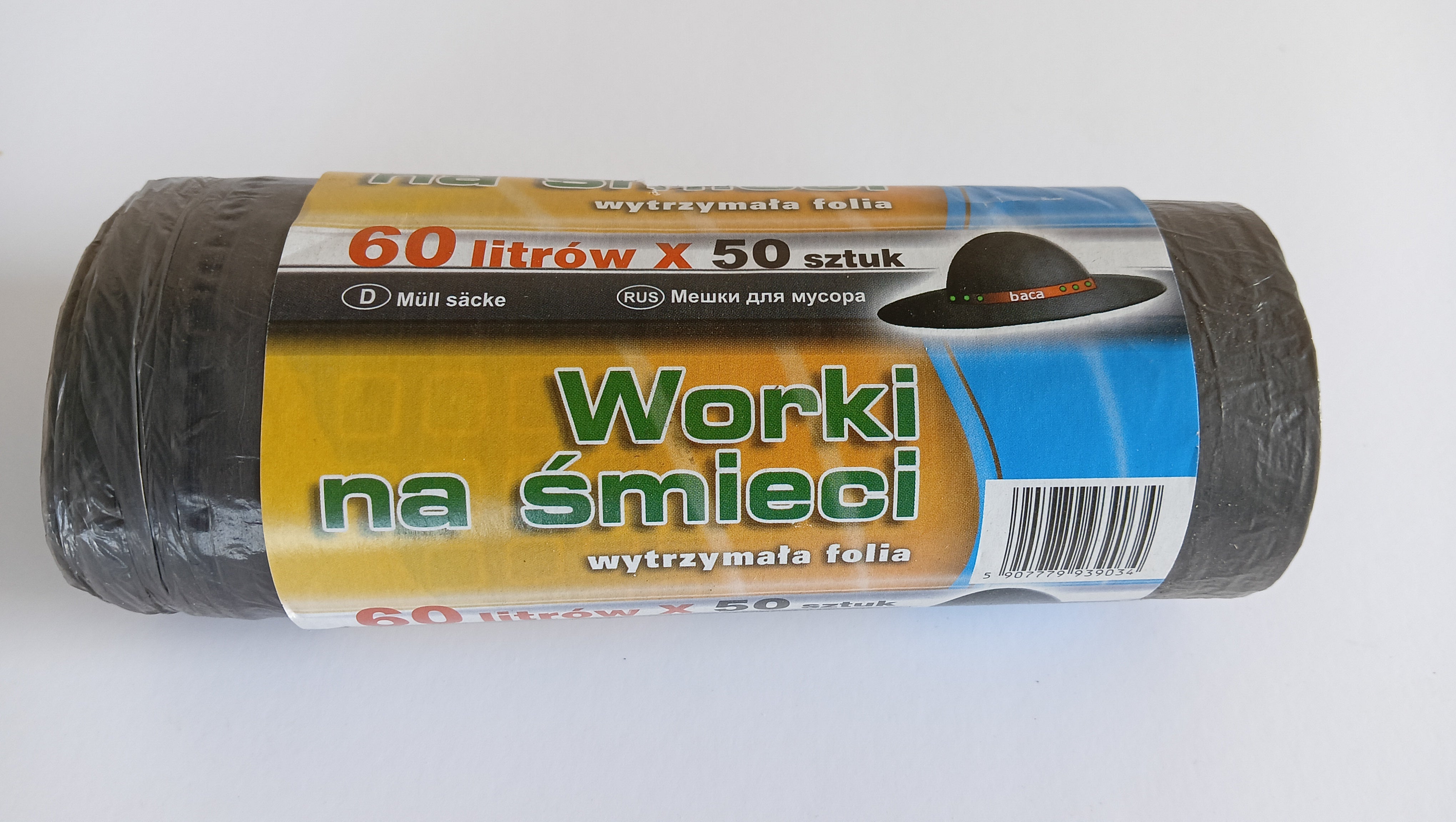 Garbage Bags 60l 60*80hd Black 50 Pcs