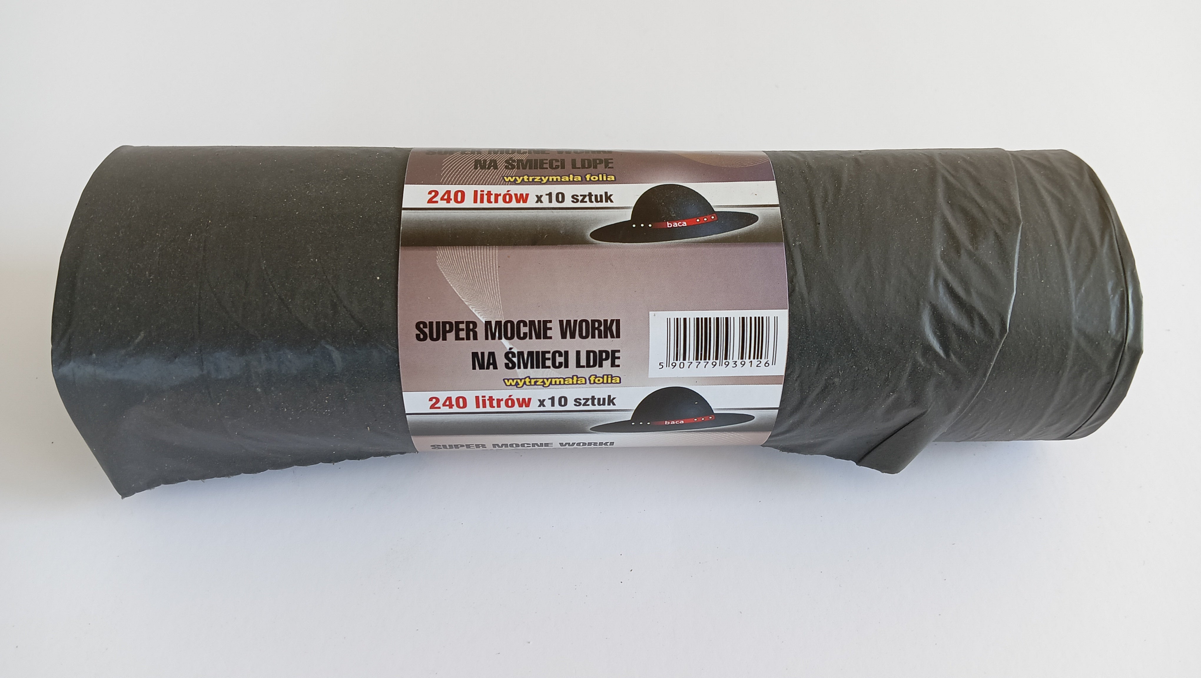 Garbage Bags 240l Ld Black 10 Pieces