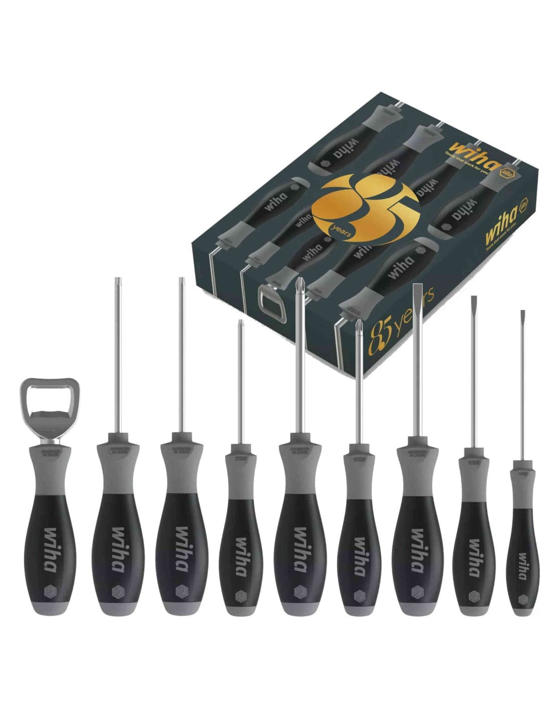 Jeu de tournevis Softfinish, 9 pièces, édition limitée