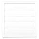 Ventilationsgaller Med Gravity Louver 170*170 Fi 150 Vit