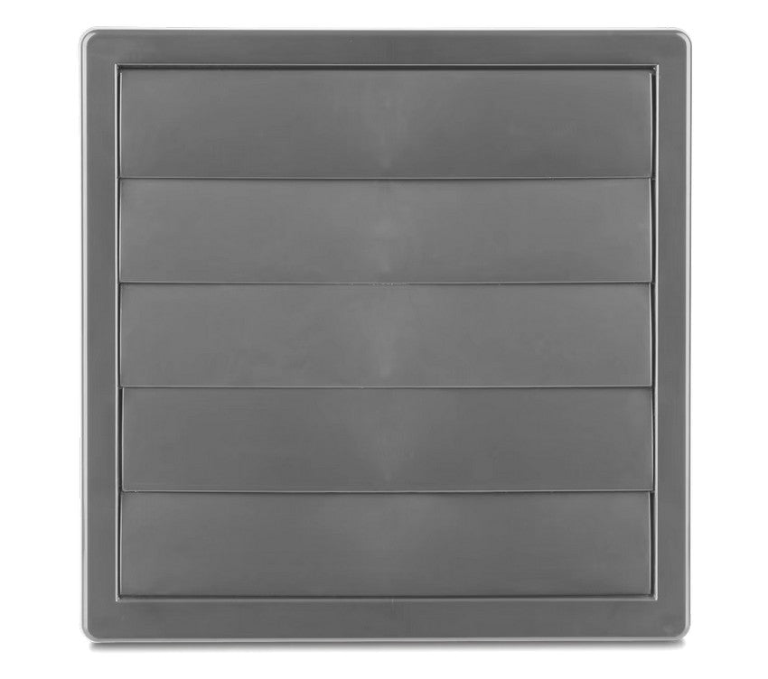 Ventilationsgaller Med Gravity Louver 170*170 Fi 150 Grå
