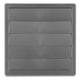 Ventilationsgaller Med Gravity Louver 170*170 Fi 150 Grå