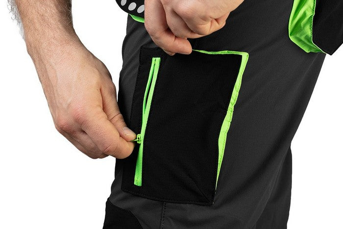 Premium werkbroek met zwarte taille, maat XL