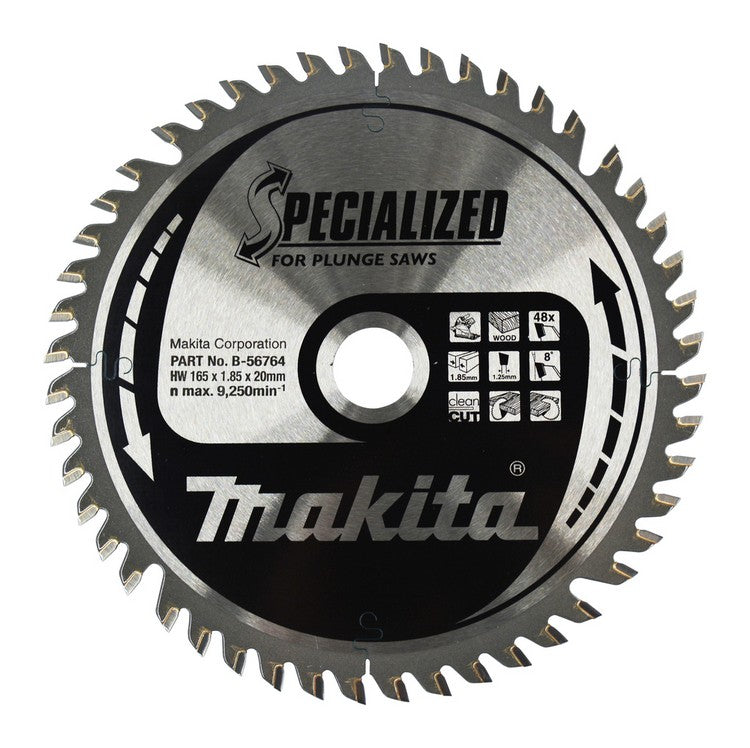 Sintret sav til træ Specialiseret T.c.t 165*20mm 48tand