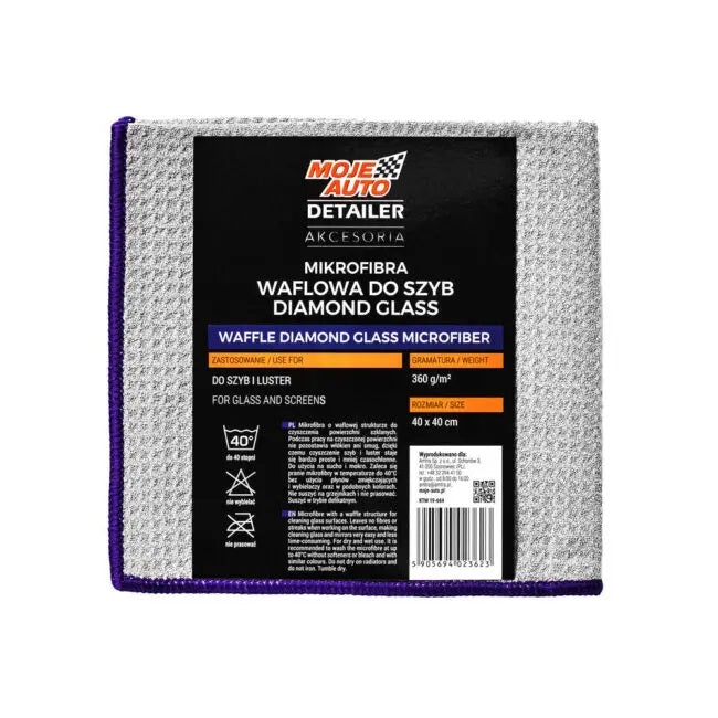 Microfiber Gloine Diamond Mionsonraí Mo Charr 370g/m2