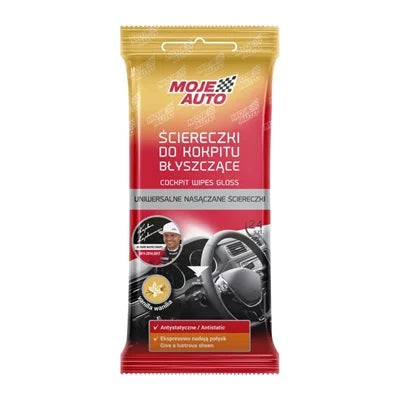Glossy Cockpit Wipes - Vanilj - 24 delar