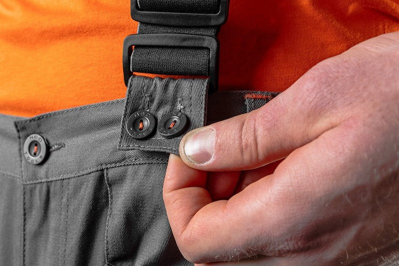 6-in-1 Work Trousers With Bib Size M
