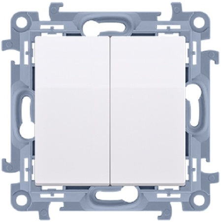 Simon 10 Double Connector White