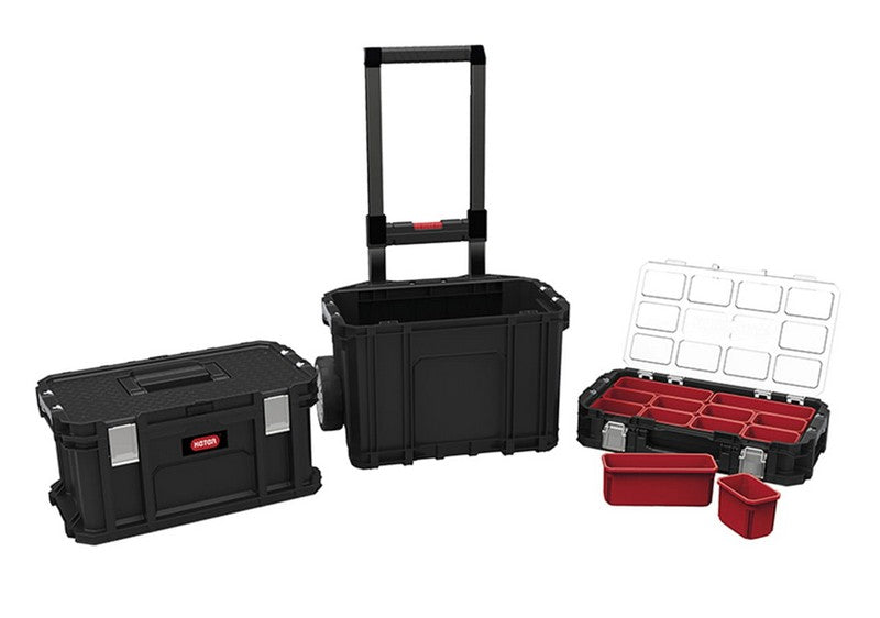 Keter Connect Rolling System Werkzeugkasten-Set