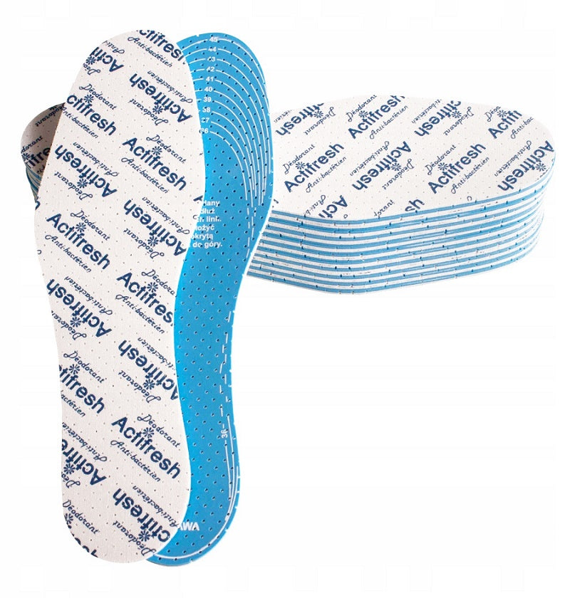 Actifresh/antibacterial Shoe Insole 36-46 Cut According To The Line