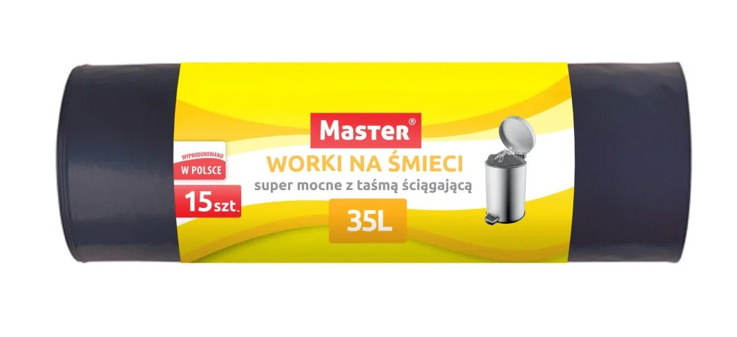 Hd 35l Waste Bags With Strap - Super Strong