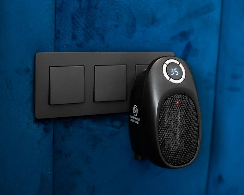 Black Socket Fläktvärmare Ad 7726